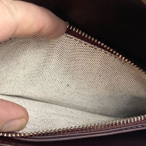 Coach 1941 Colorblock Linked Leather Wristlet Clutch Steel Blue Multicolor - Picture 10 of 12